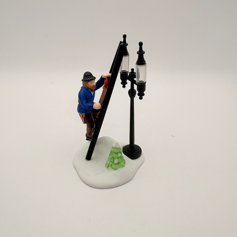 Department 56 Heritage Village Lamplighter Accessory Set 5577-8 Black Blue